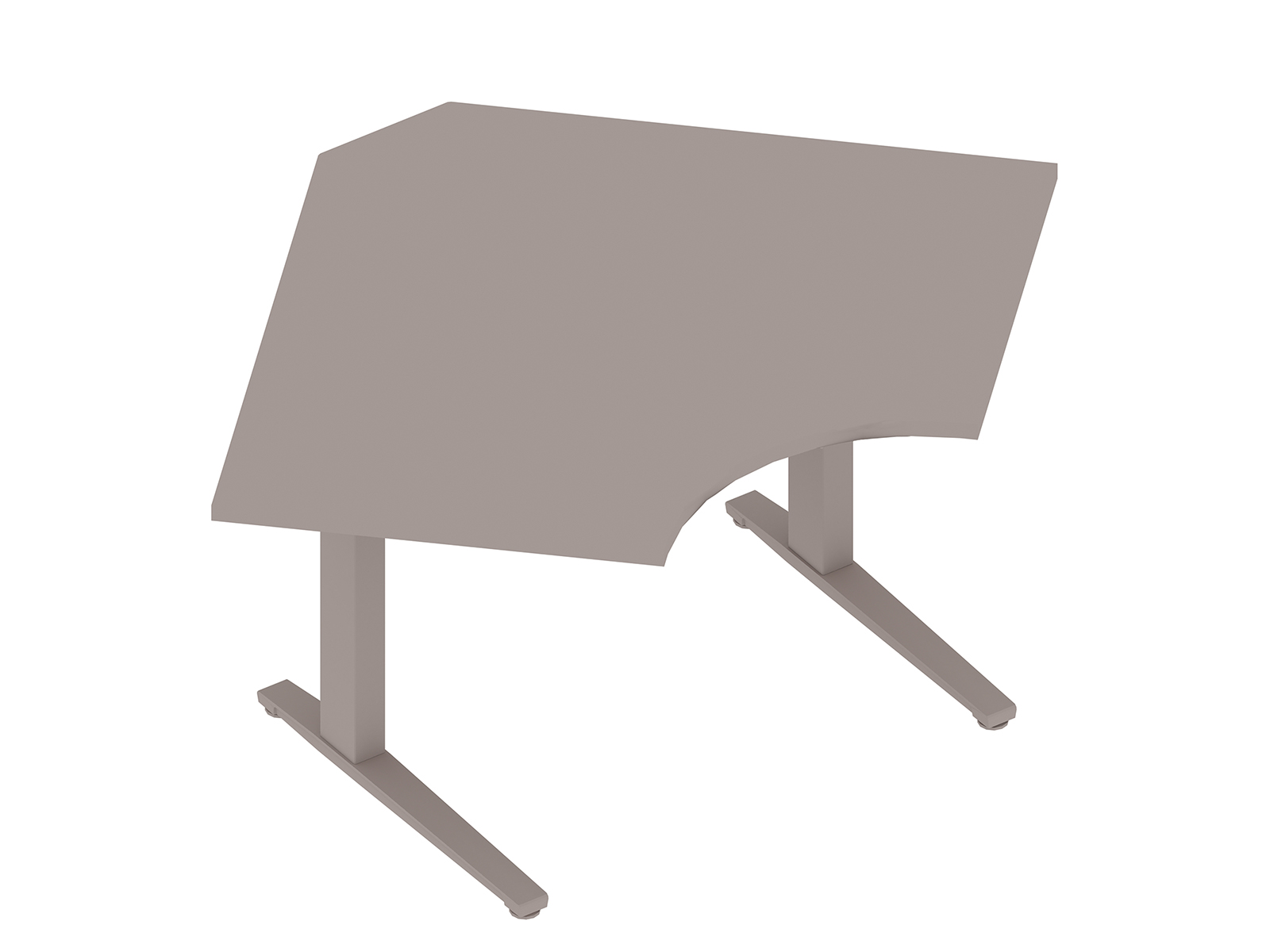 A generic rendering - Renew Sit-to-Stand Table–90 Degree Corner