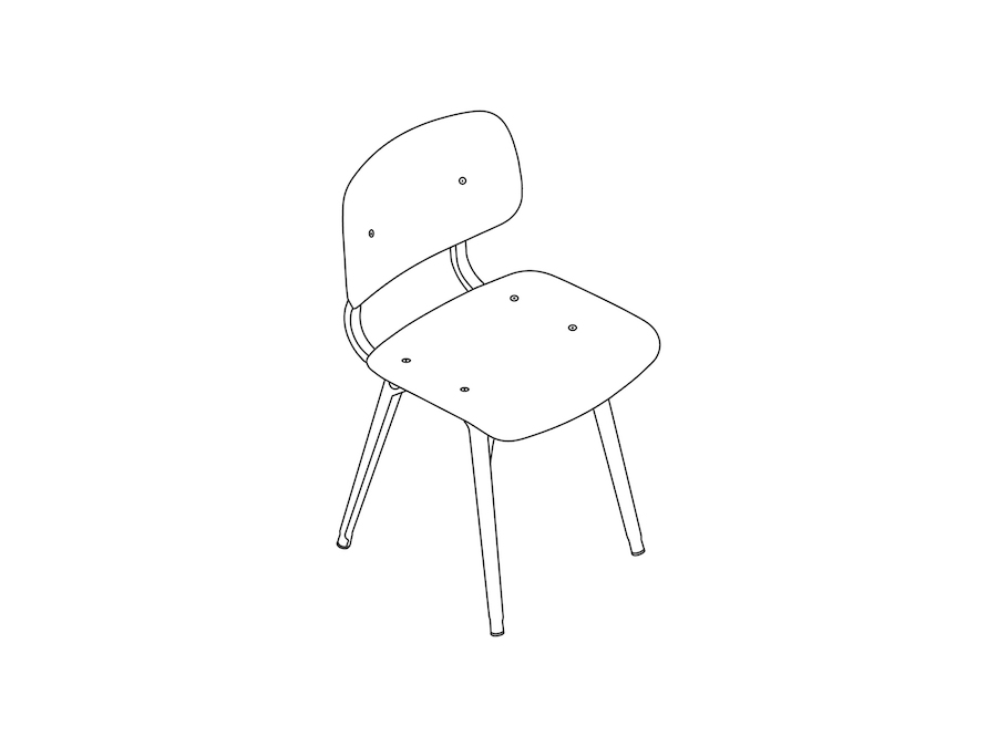A line drawing - Revolt Chair