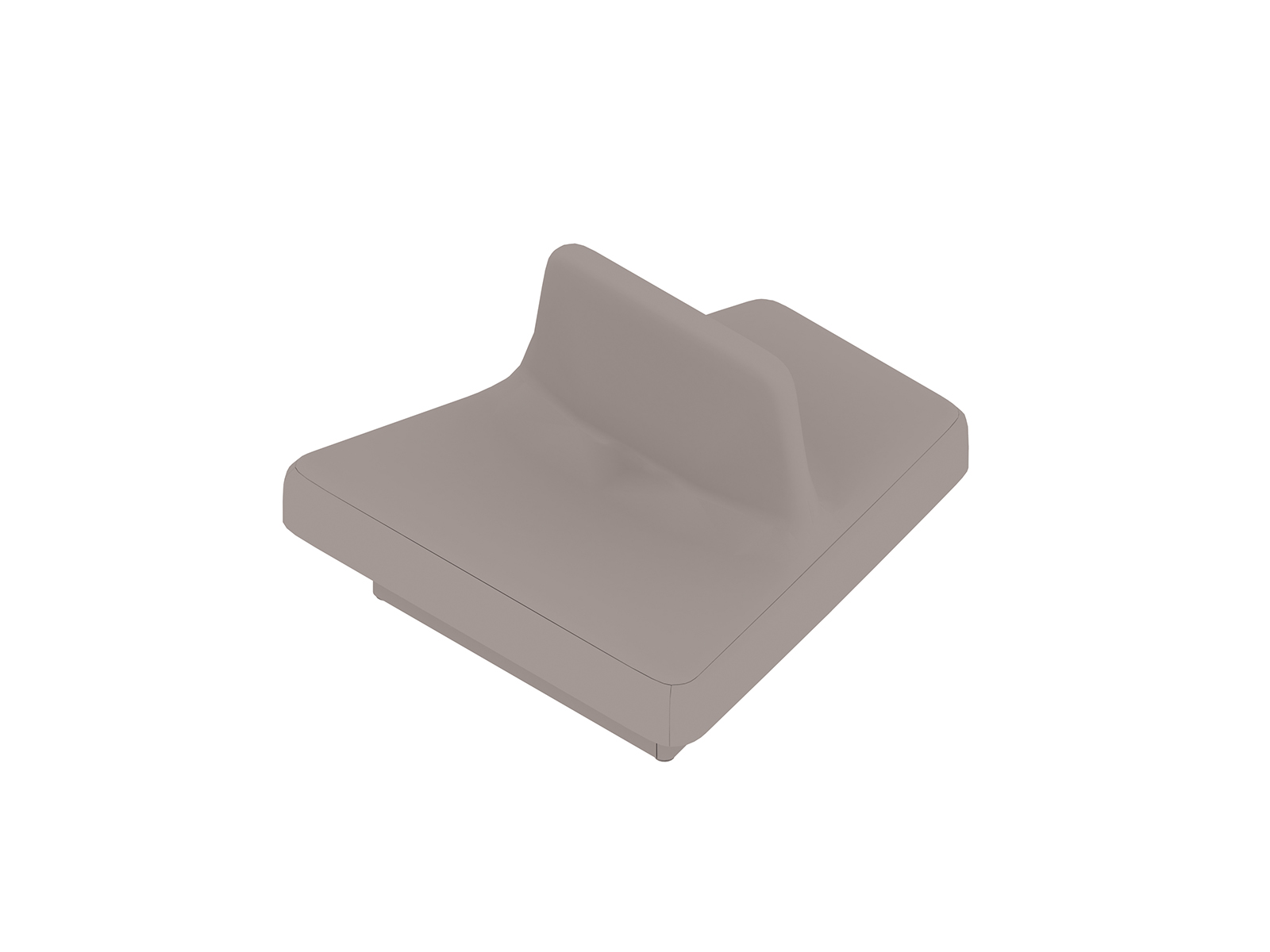 A generic rendering - Rhyme Low Modular Seating–Single