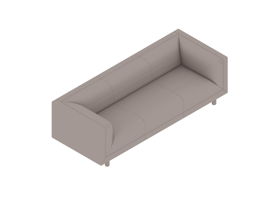 A generic rendering - Rolled Arm Sofa