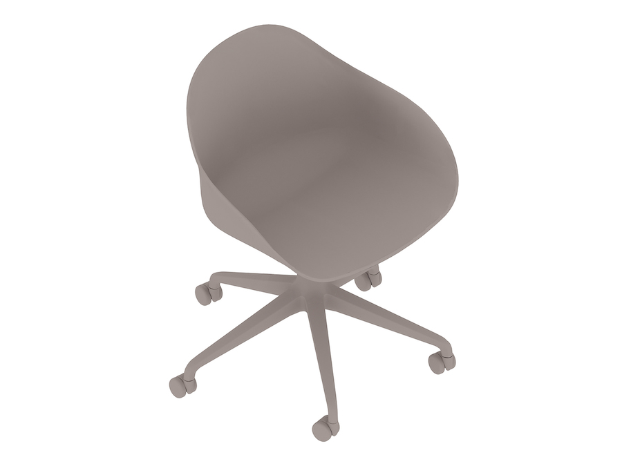 Uma renderização genérica - Cadeira Ruby–Base estrela de 5 pontas–Altura fixa–Sem estofamento