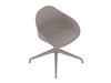 A generic rendering - Ruby Side Chair–4-Star Base–Upholstered Seat Pad