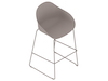 A generic rendering - Ruby Stool–Bar Height–Sled Base–Nonupholstered