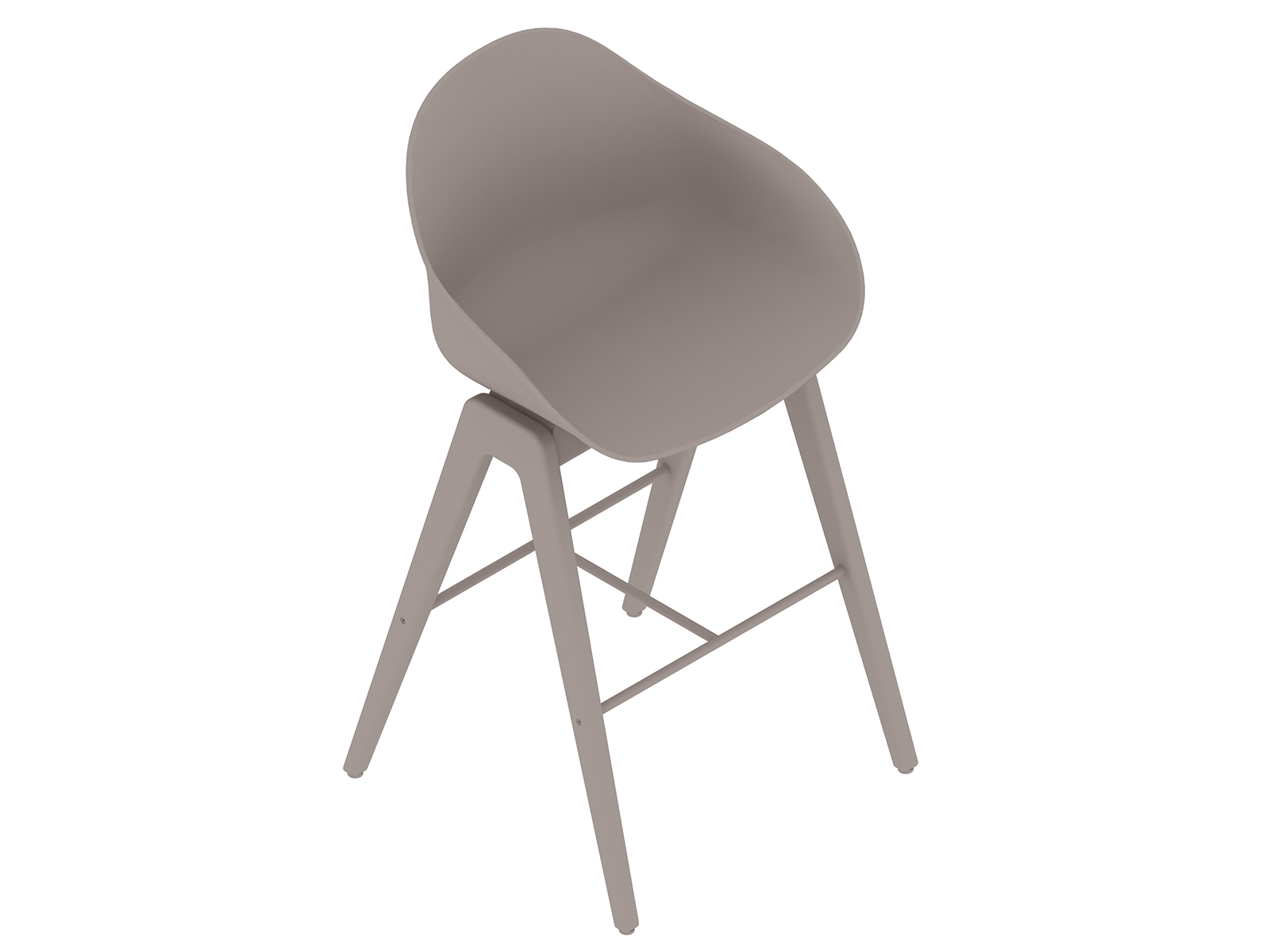 A generic rendering - Ruby Wood Stool–Bar Height–Nonupholstered