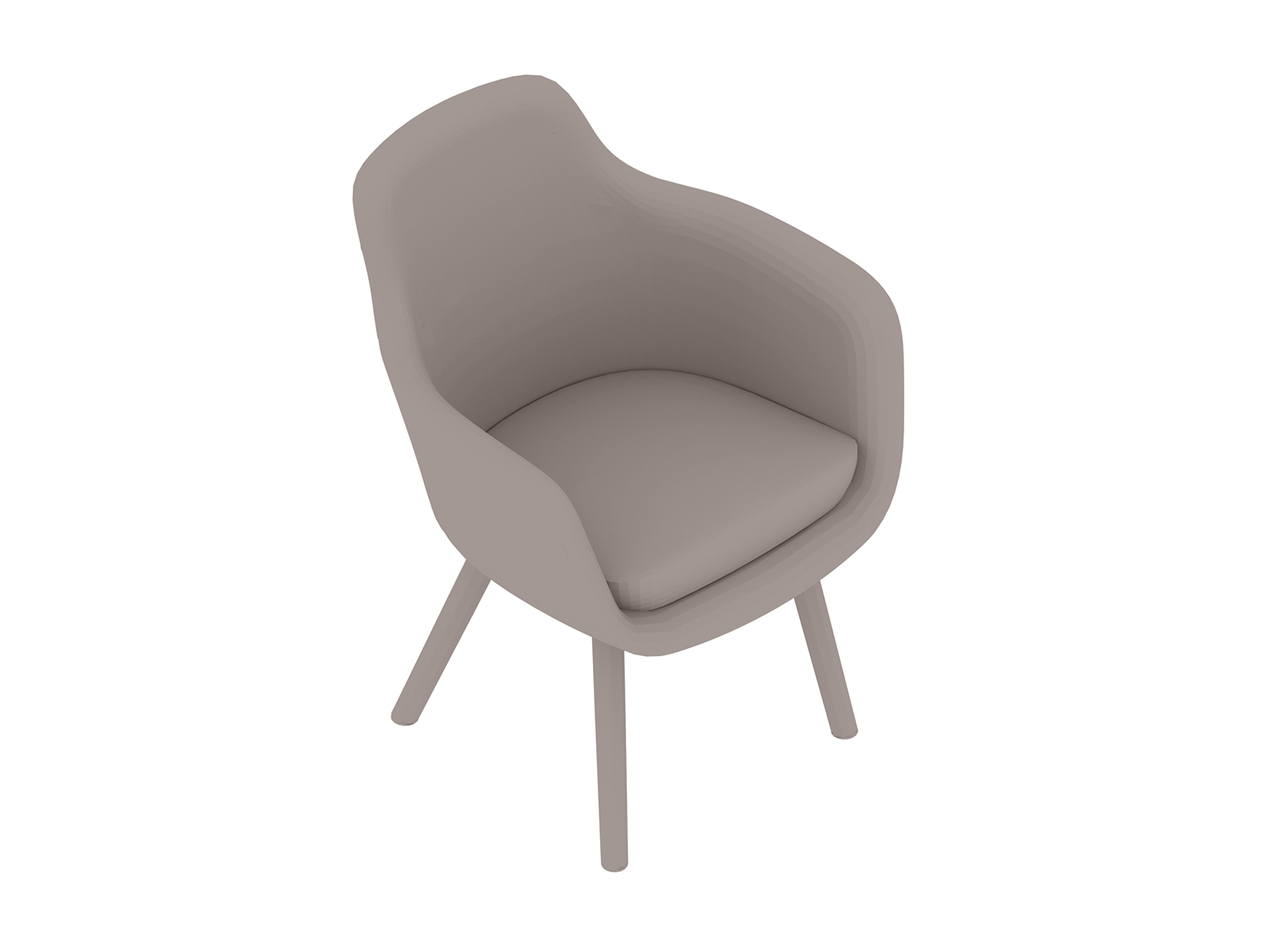 Uma renderização genérica - Cadeira para visitantes Saiba