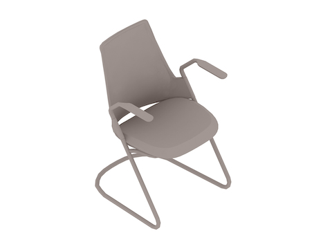 A generic rendering - Sayl Side Chair–Sled Base