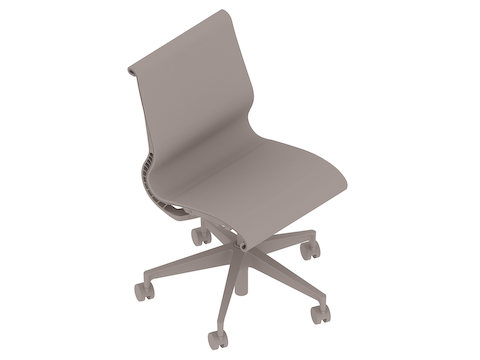 A generic rendering - Setu Chair–5-Star Base–Armless