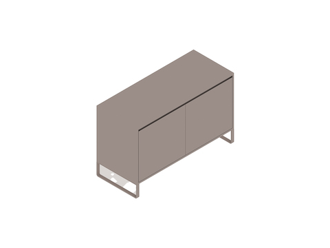 Uma renderização genérica - Sideboard Storage–2 portas