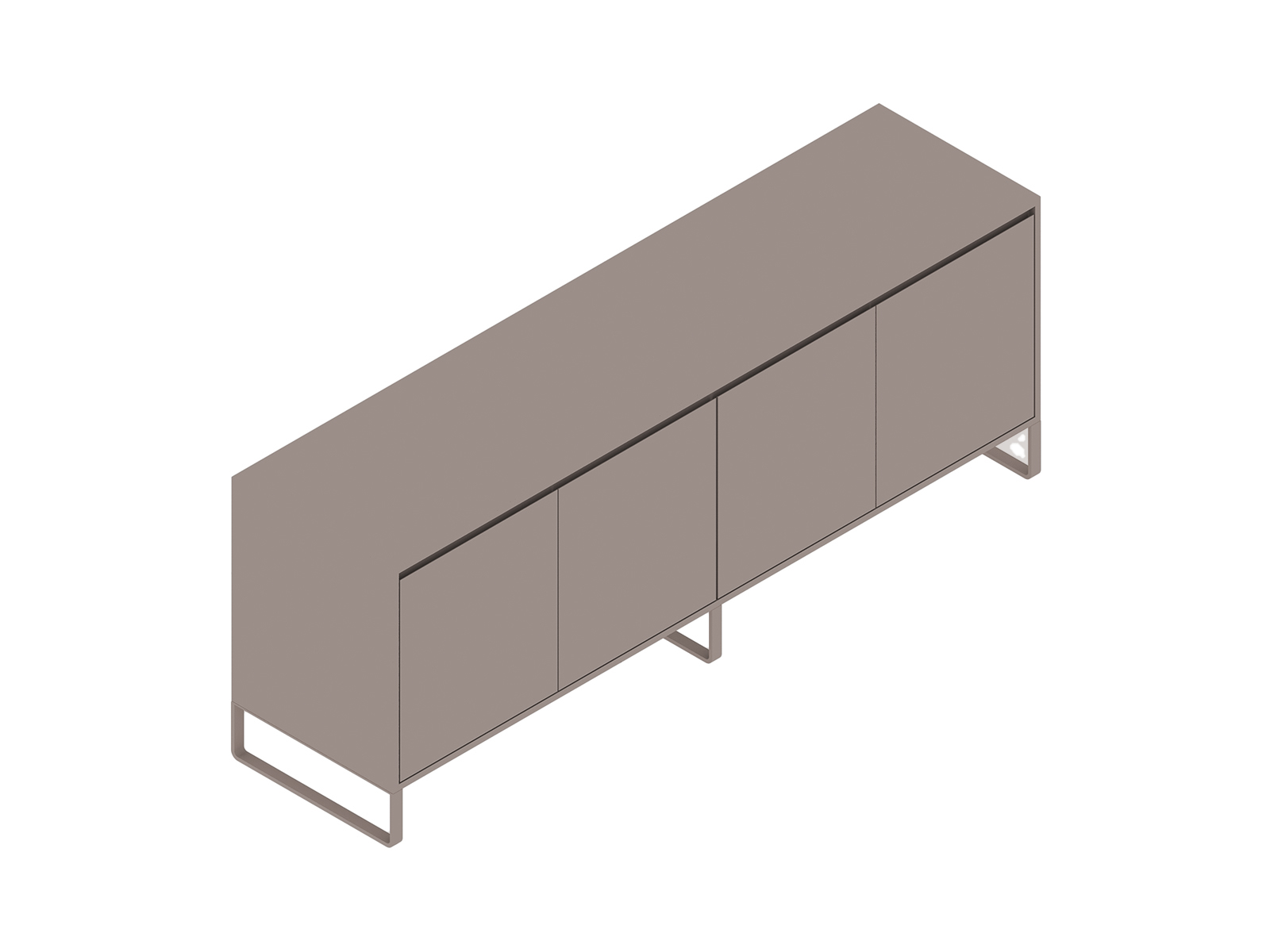 Rendu général : Rangement Sideboard–4 portes