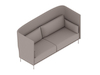 A generic rendering - Silhouette Sofa–High Back–3 Seat