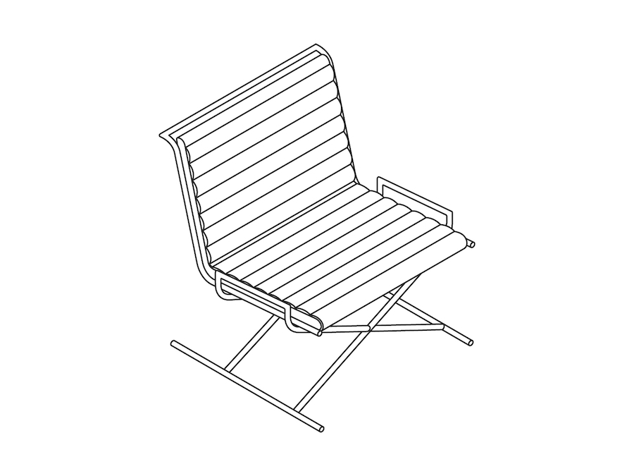 Um desenho de linha - Cadeira Sled