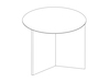 A line drawing - Slit Table–Round