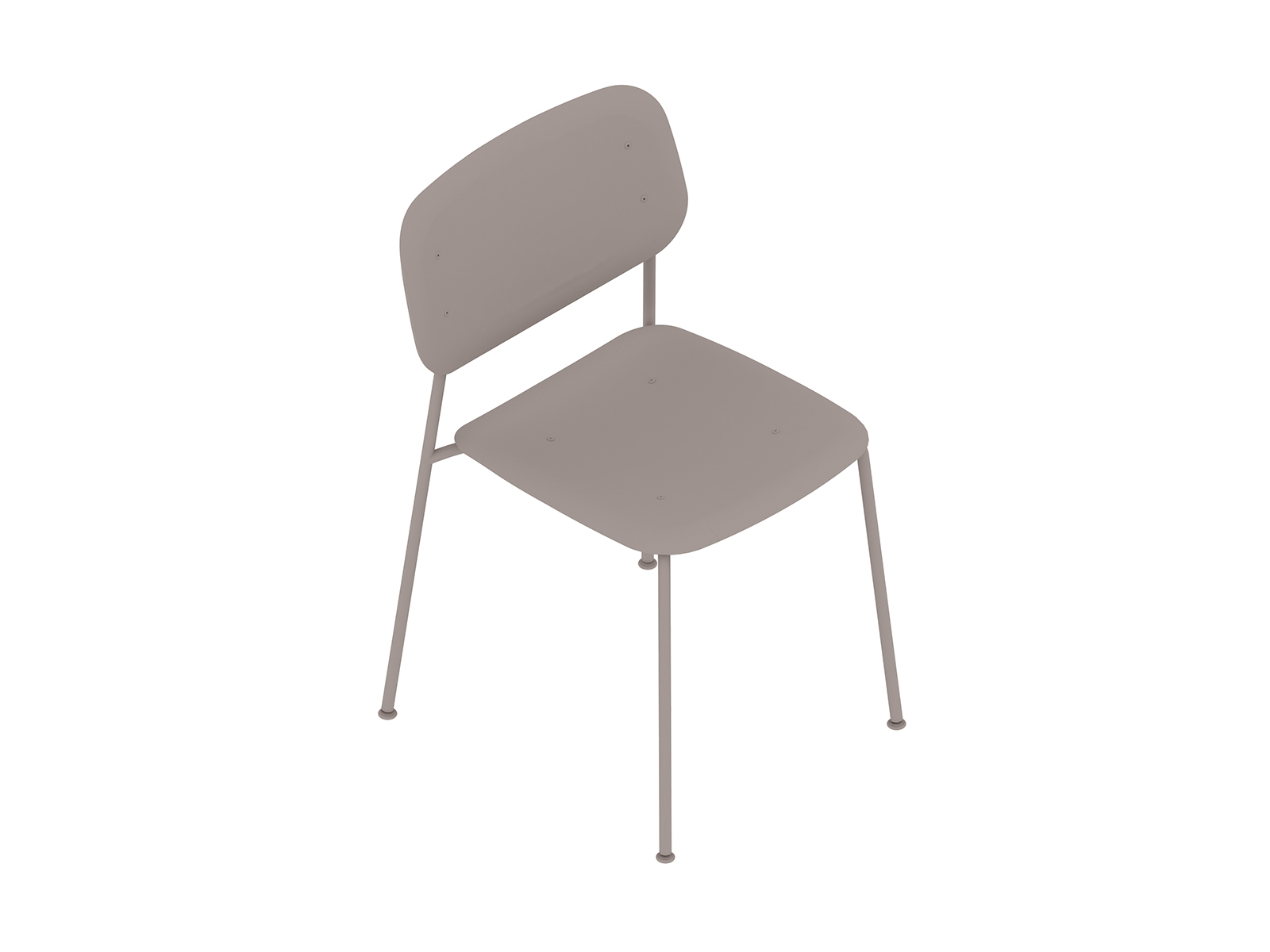 A generic rendering - Soft Edge Chair–Metal Base–Polypropolene Seat and Back–Nonupholstered