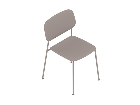 A generic rendering - Soft Edge Chair–Metal Base–Polypropolene Seat and Back–Upholstered