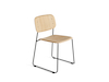 A photo - Soft Edge Chair–Sled Base–Wood Seat and Back–Nonupholstered