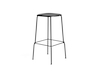 A photo - Soft Edge Stool–Bar Height–Steel Legs–Wood Seat–Nonupholstered
