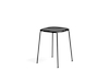 A photo - Soft Edge Stool–Low Height–Steel Legs–Wood Seat–Nonupholstered