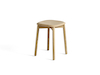 A photo - Soft Edge Stool–Low Height–Wood Legs–Wood Seat–Nonupholstered