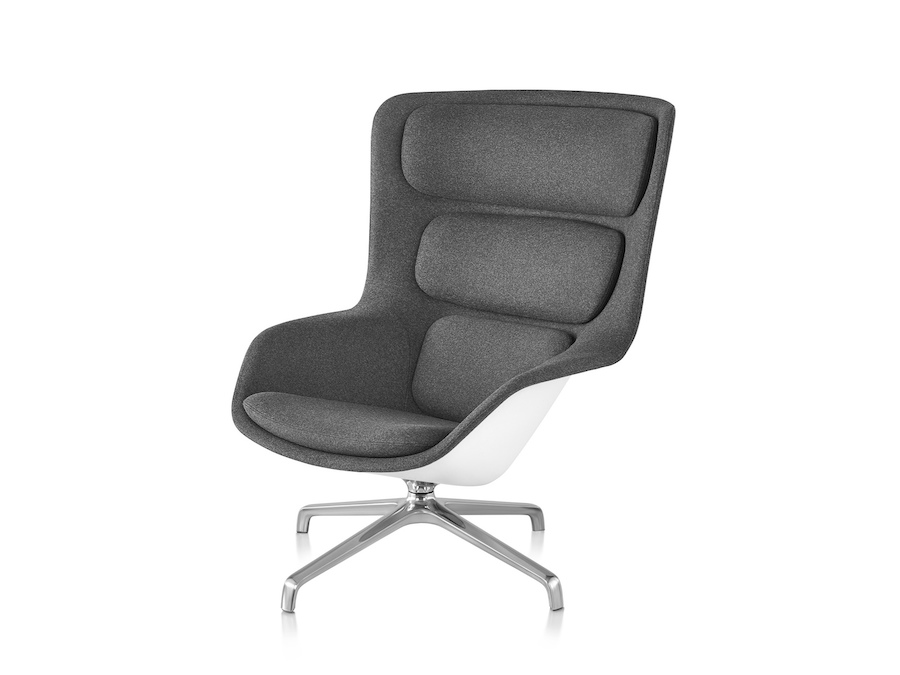 A photo - Striad Lounge Chair–High Back–4-Star Base