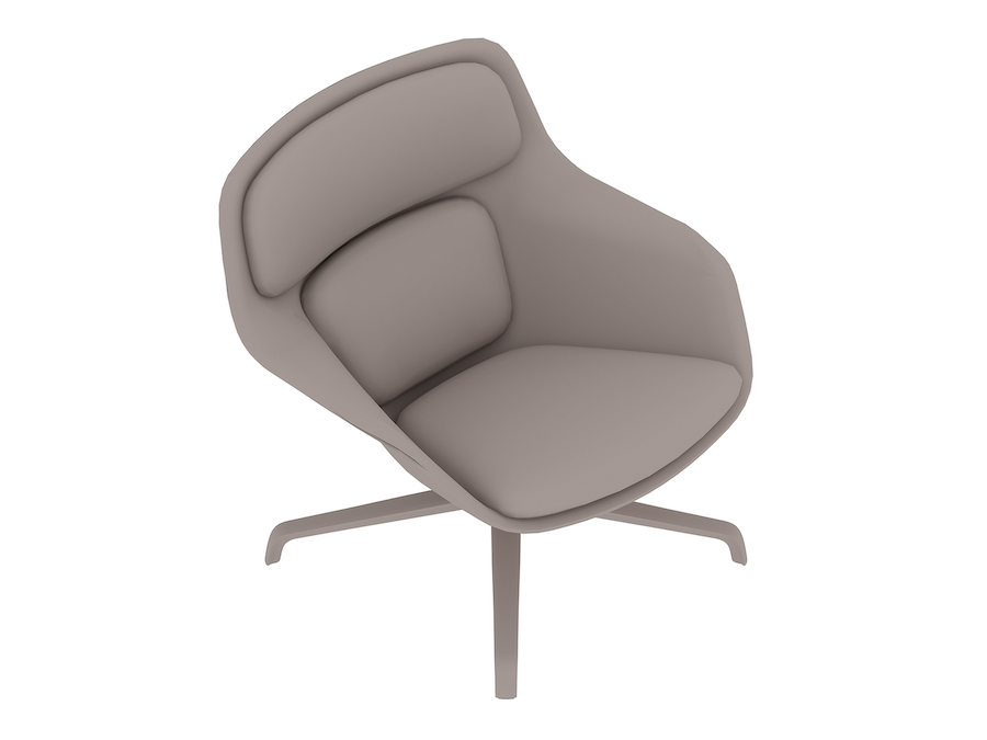 A generic rendering - Striad Lounge Chair–Low Back–4-Star Base