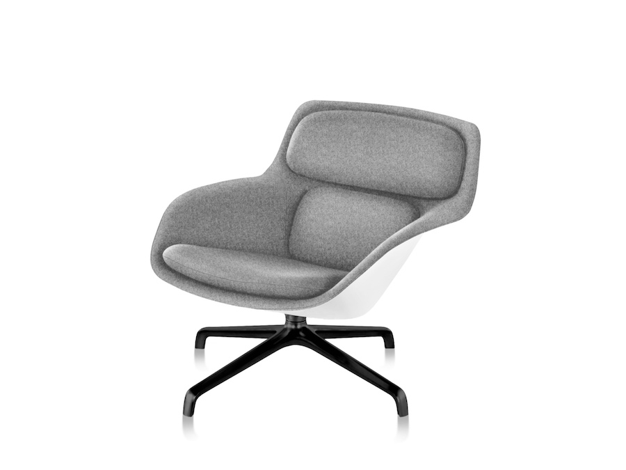 A photo - Striad Lounge Chair–Low Back–4-Star Base