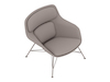 A generic rendering - Striad Lounge Chair–Low Back–Wire Base