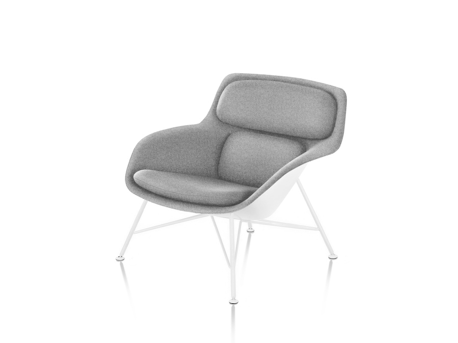 A photo - Striad Lounge Chair–Low Back–Wire Base