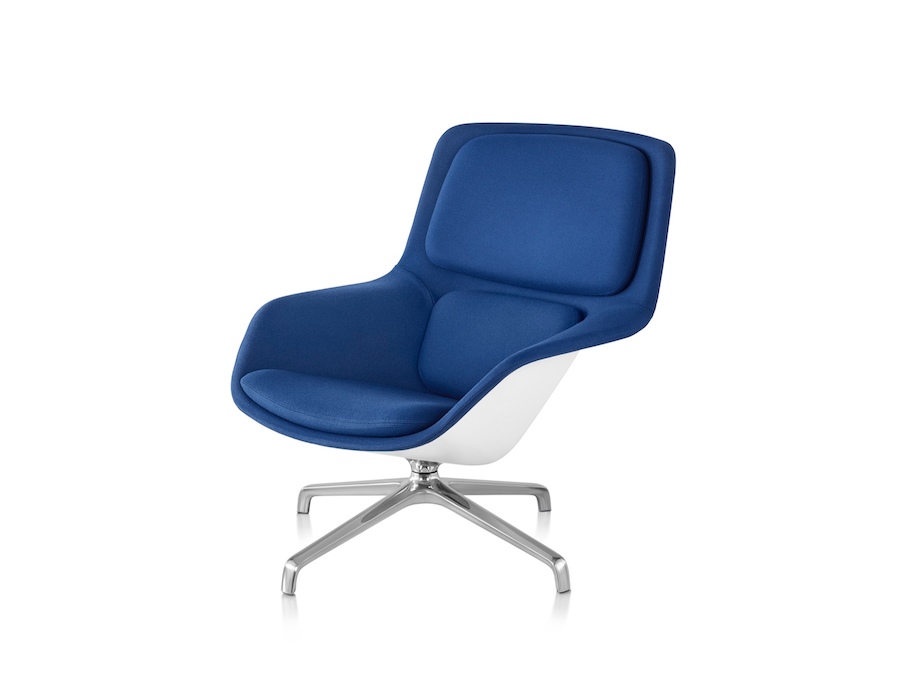 A photo - Striad Lounge Chair–Mid Back–4-Star Base