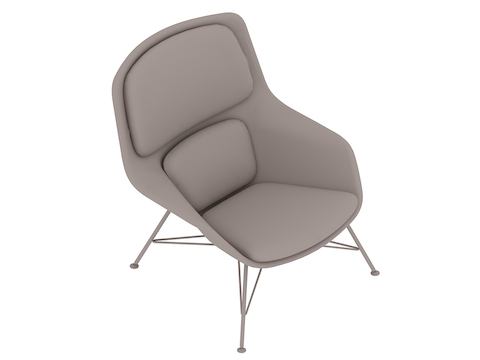 A generic rendering - Striad Lounge Chair–Mid Back–Wire Base