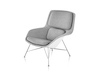 A photo - Striad Lounge Chair–Mid Back–Wire Base
