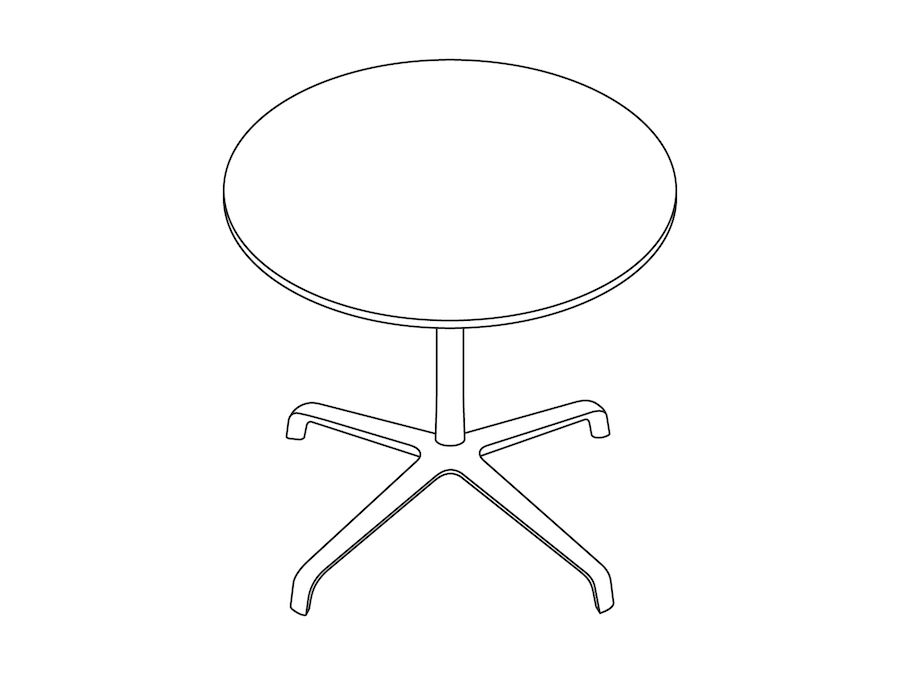 A line drawing - Striad Side Table
