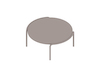 A generic rendering - Sweep Coffee Table–Round