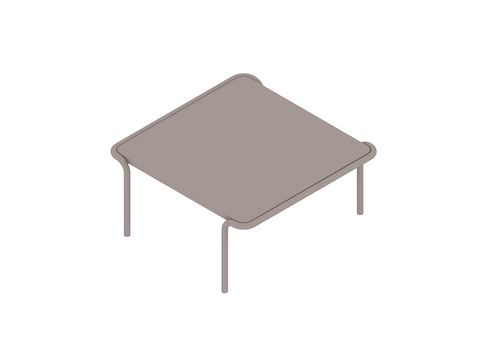 Een generieke rendering - Sweep-salontafel - vierkant