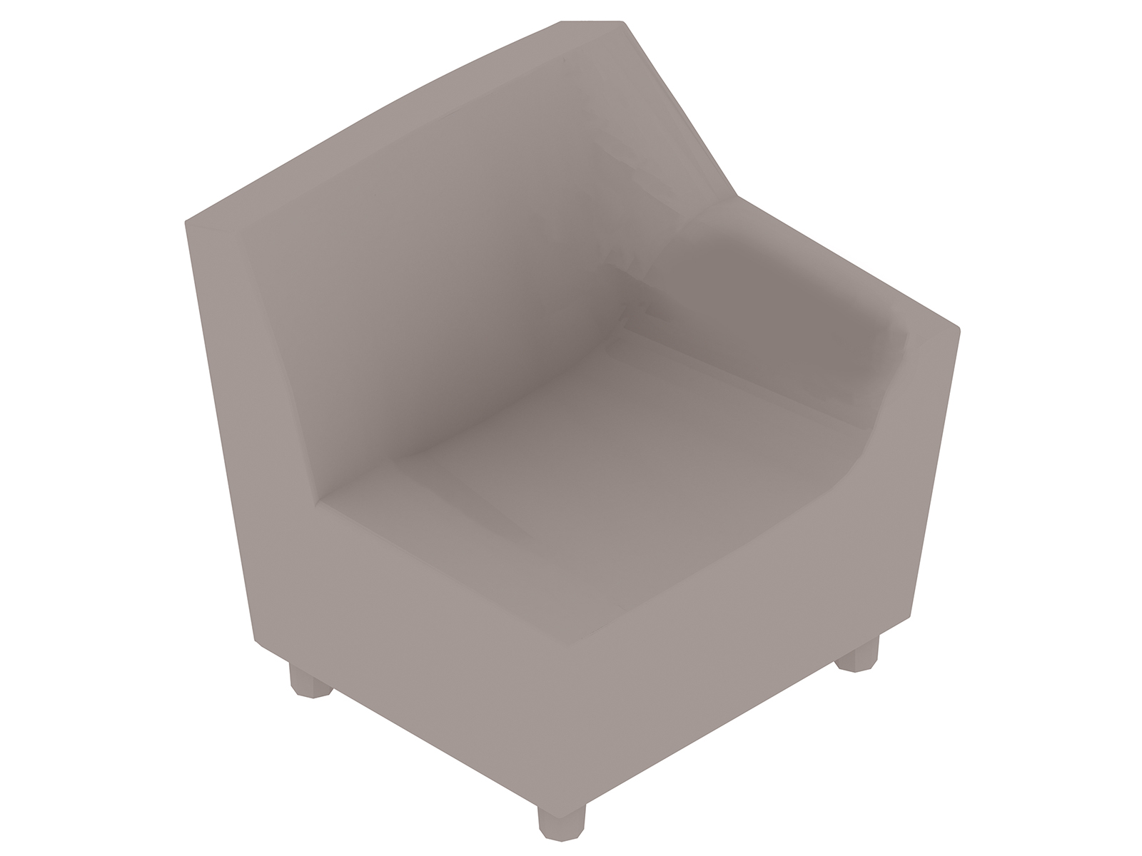 Eine generische Abbildung - Swoop Stuhl – Armlehne links