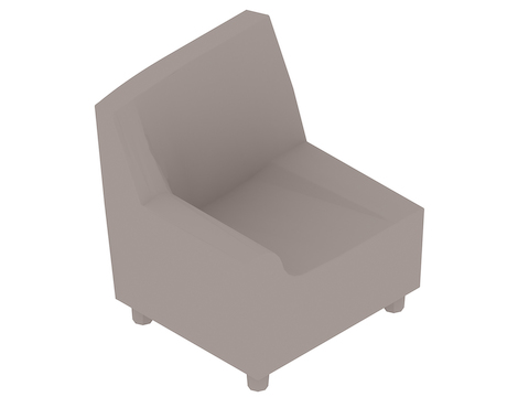 A generic rendering - Swoop Chair–Right Arm