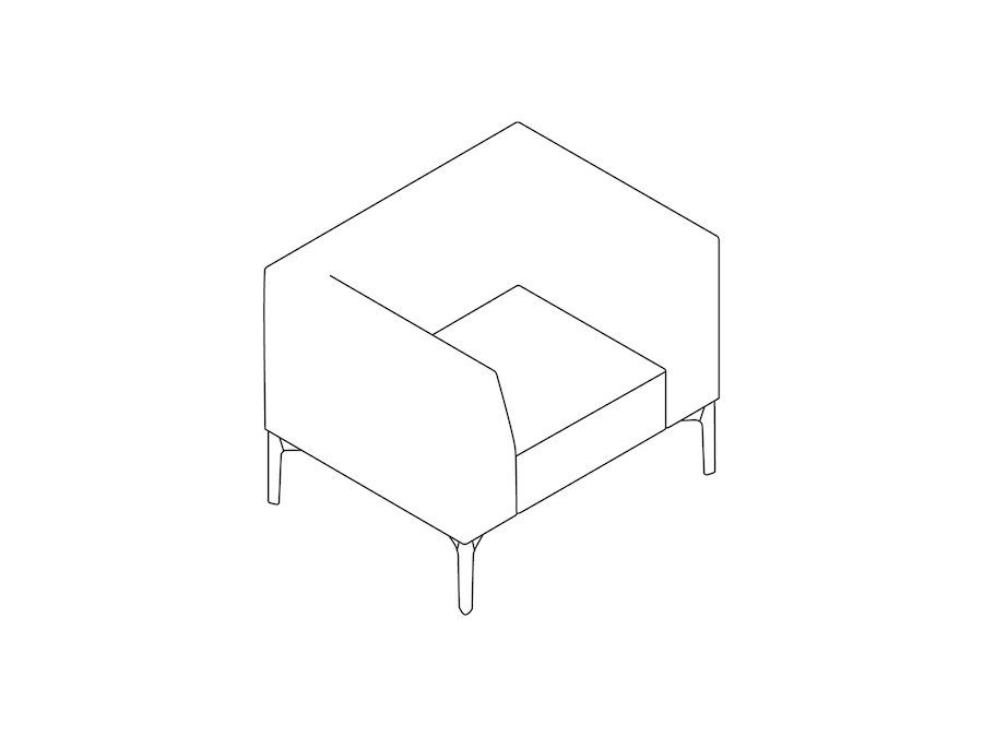 Um desenho de linha - Lounge Chair Symbol
