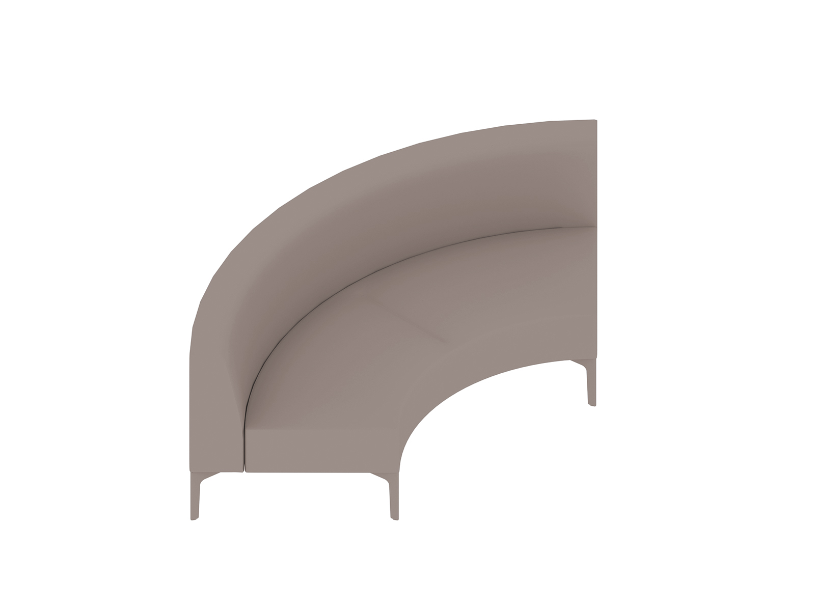 Un rendering generico - Seduta modulare Symbol–Curva a 90°