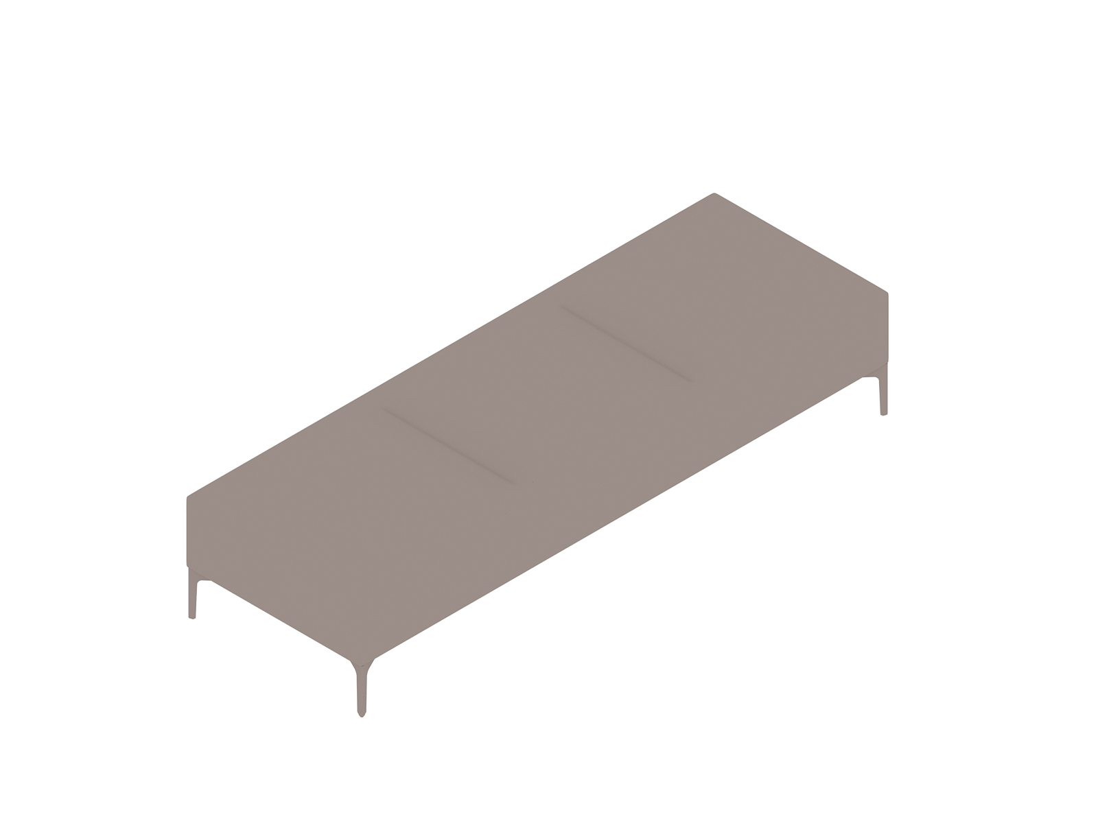 Un rendering generico - Seduta modulare Symbol–Panca–3 posti
