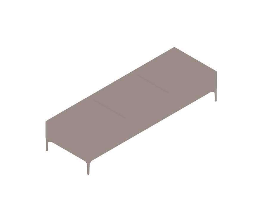 A generic rendering - Symbol Modular Seating–Bench–3 Seat