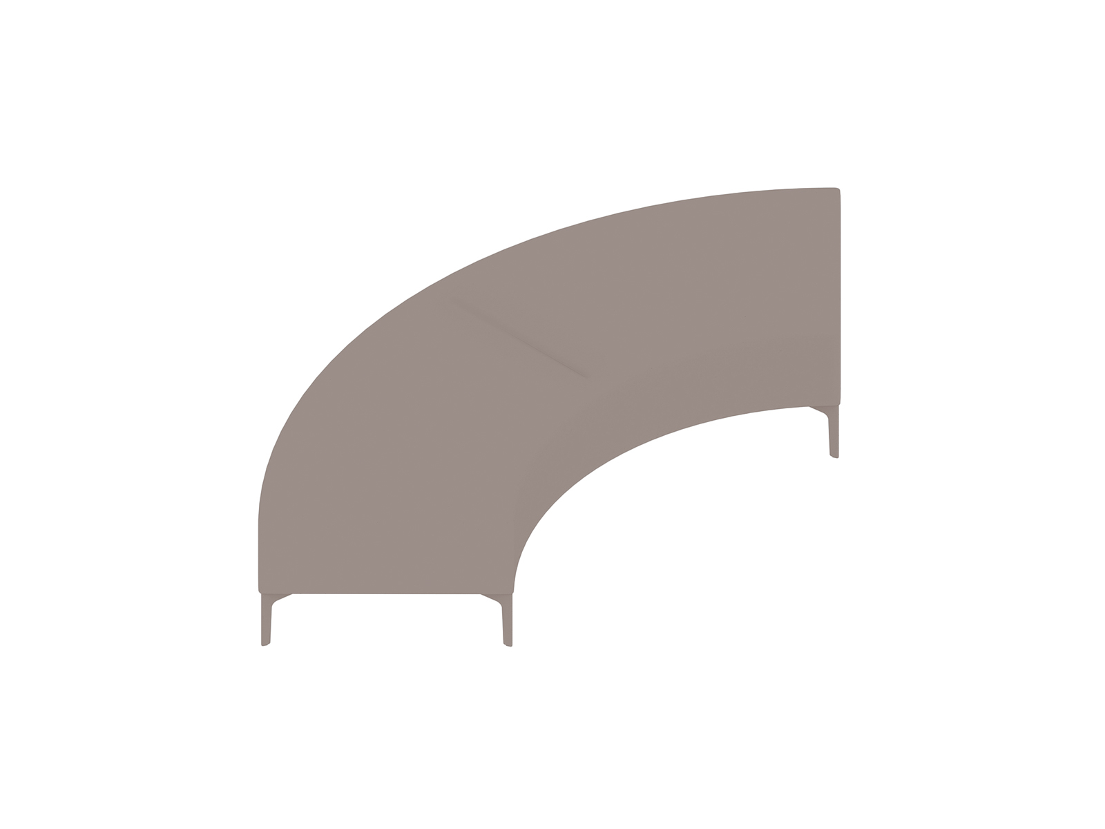 Uma renderização genérica - Assento modular Symbol – Banco – Curva de 90°
