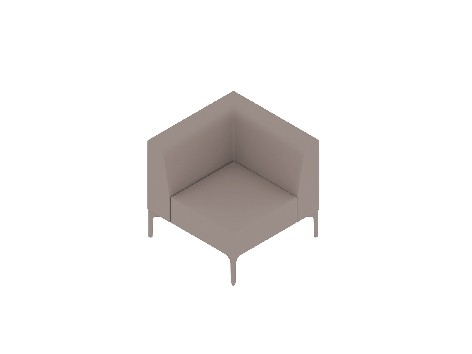 Un rendering generico - Seduta modulare Symbol–Angolo
