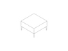 线描图 - Symbol模块化座椅 – 单人凳子