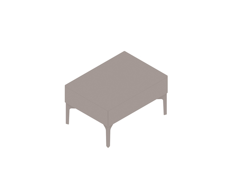 Un rendering generico - Seduta modulare Symbol–Tavolo