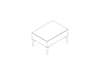 Um desenho de linha - Assento modular Symbol – Mesa
