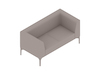 A generic rendering - Symbol Sofa–2 Seat