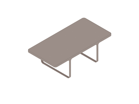 Una representación genérica - Mesa de café Trace–rectangular