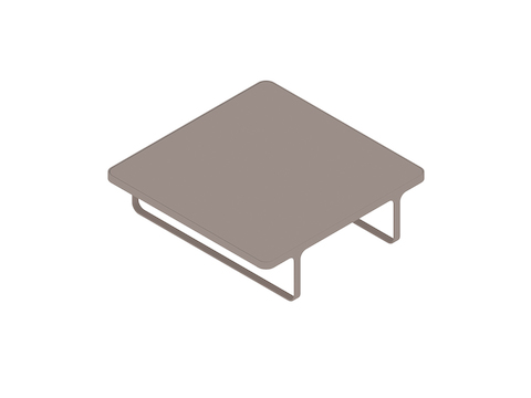 Un rendering generico - Tavolo da caffè Trace–Quadrato