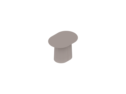A generic rendering - Tun Side Table–Low–Steel Base