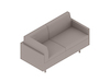 A generic rendering - Tuxedo Classic Settee – Right Corner – Left Arm