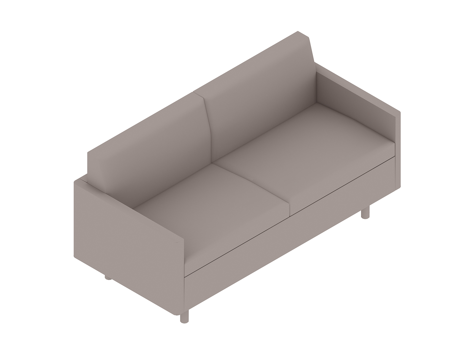 A generic rendering - Tuxedo Classic Settee – With Arms